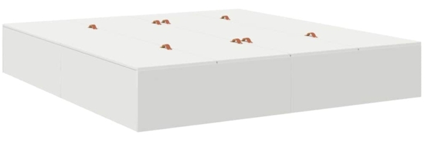 vidaXL Aufbewahrungsbettgestell Weiß 180 x 200 cm Holzwerkstoff 3335397 Bild 7