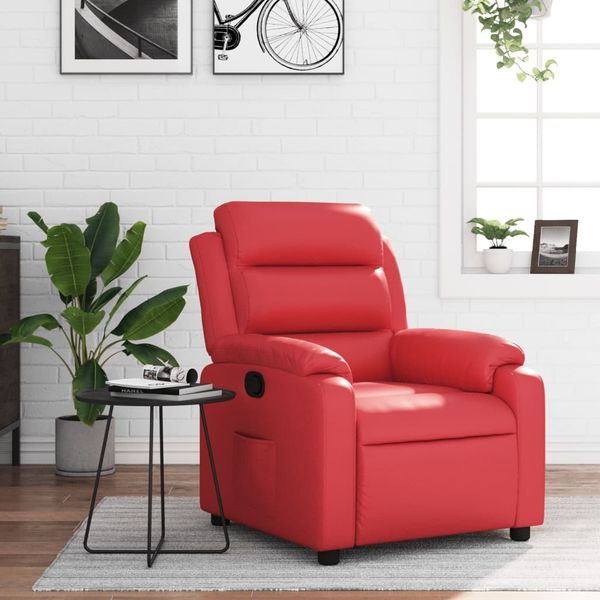 vidaXL Relaxsessel Rot Kunstleder 373491