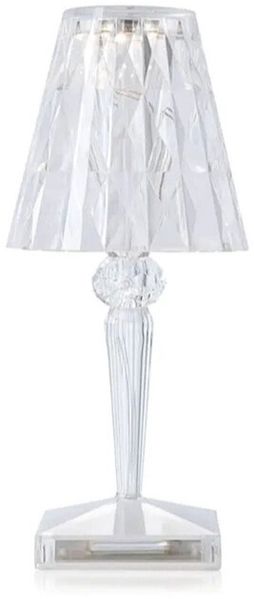 Battery Tischlampe transparent
