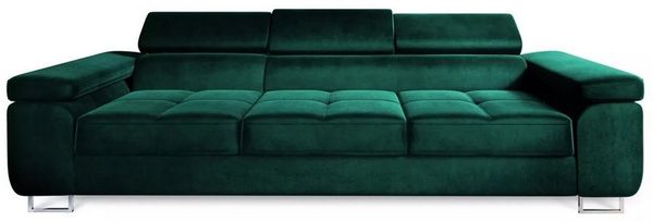 Muffo Sofa WILD 3, verstellbaren Kopfstützen, mit Schalffunktion, Metallfüßen