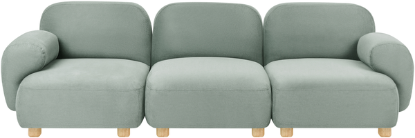 Modulsofa 3-Sitzer AMLI Stoff Hellgrün