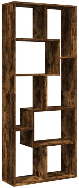 vidaXL Raumteiler-Bücherregal Räuchereiche 67x25x161,5cm Holzwerkstoff 858079 Bild 1