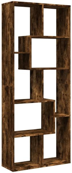 vidaXL Raumteiler-Bücherregal Räuchereiche 67x25x161,5cm Holzwerkstoff 858079 Bild 6