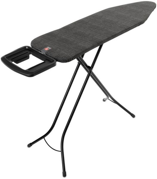 Brabantia Bügelbrett Bügeltisch B, 124 x 38 cm, Dst-Mulde Solide, Bügelfläche 124x38 cm, Fairtrade-zertifiziert