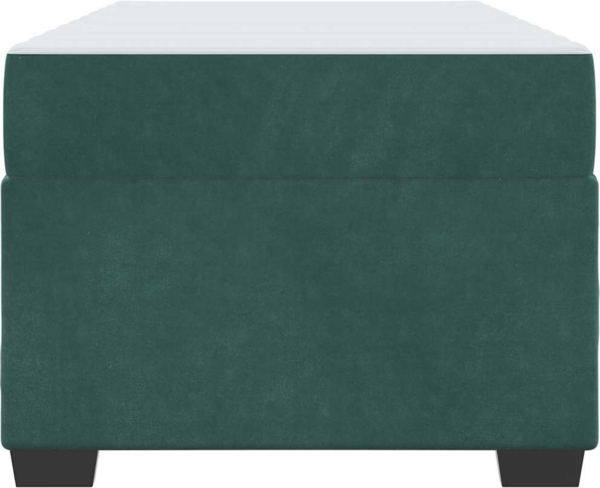 vidaXL Bettgestell mit Matratze Dunkelgrün 100 x 200 cm Samt 3399275 Bild 5