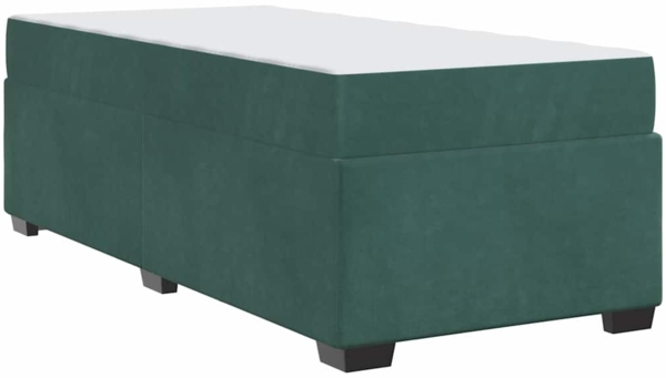 vidaXL Bettgestell mit Matratze Dunkelgrün 100 x 200 cm Samt 3399275 Bild 7