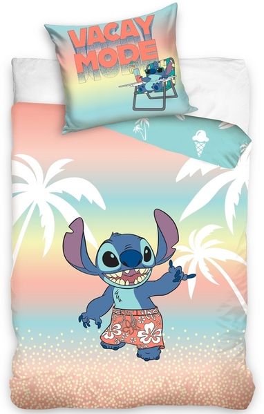 Disney Stitch Bettwäsche 150 x 210 cm - 100 % Baumwolle