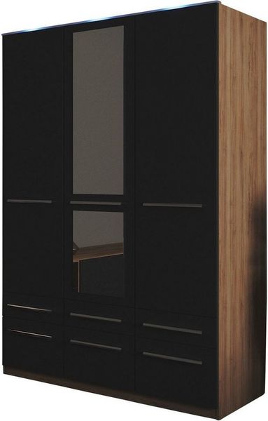 priess Kleiderschrank Schrank Garderobe Wäscheschrank Barcelona in 5 Breiten viel Stauraum, geräumige Schubkästen, mit Spiegel, MADE IN GERMANY