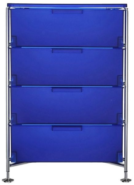 Kartell Mobil Aufbewahrungsschrank Stahl/Verchromt