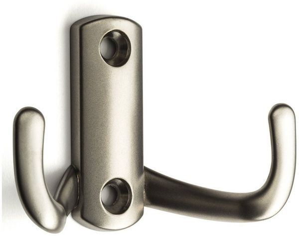 SO-TECH® Garderobenhaken Kleiderhaken JULIE Lochabstand 32 mm, kurz, Edelstahloptik matt