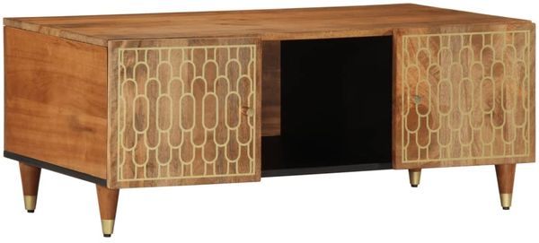 vidaXL Couchtisch 100x54x40 cm Massivholz Mango 358296