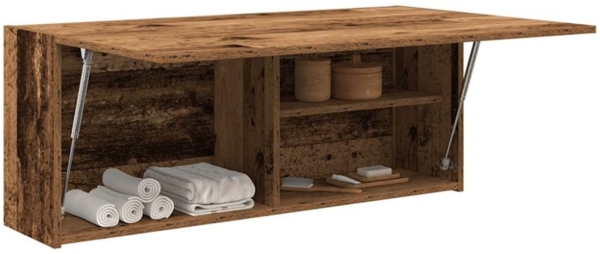 vidaXL Bad-Wandschrank Altholz-Optik 100x25x40 cm Holzwerkstoff 860110