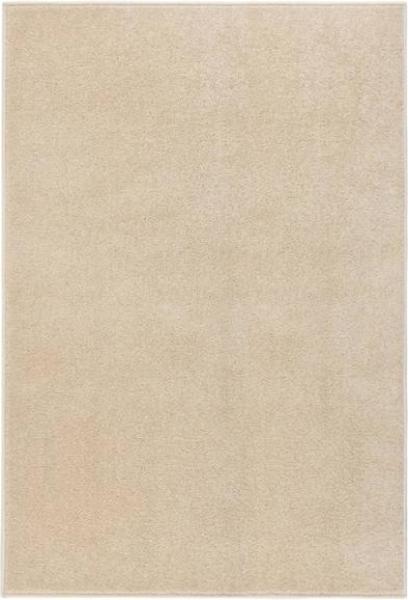 vidaXL Teppich Kurzflor 160x230 cm Beige 340333