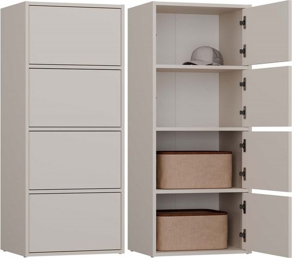 MAGOWA Kommode ALMA moderne Kommode mit TIP-ON System (perfekt kombinierbar), Höhe: 119 cm - Breite: 50 cm - Tiefe: 40 cm