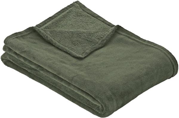 Wohndecke Uni Fleecedecke Olbia, IBENA, einfarbig schick, Kuscheldecke