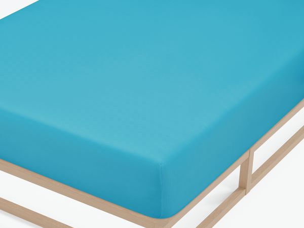 biberna Feinjersey-Spannbetttuch 0077144, türkis, 1x 140x200 cm - 160x200 cm