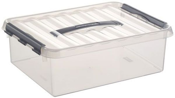 Sunware Aufbewahrungsbox Q-Line mit Deckel 40 x 30 cm 10 L transparent