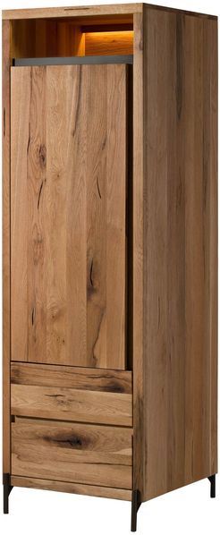 Garderobenschrank Wild-/Zerreiche 62x67x195 natur geölt MONTREUX LUX #135