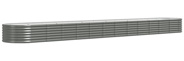 vidaXL Hochbeet Verzinkter Stahl 512x80x36 cm Grau 318939