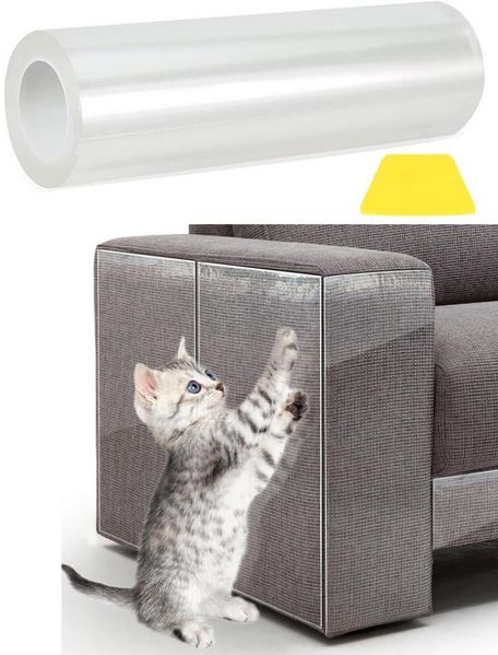 Ledander Kratzmatte Kratzschutz für Möbel, Kratzschutz Sofa Katze Pad, Hunde Kratzschutz für Türen Anti Kratz Folie für Katzenfür Möbel Couch
