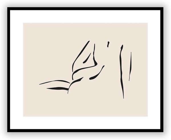 Dekoria Bild Nude Line V 40 x 50 cm