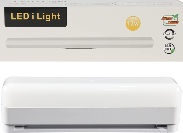 ZMH Deckenlampe LED Deckenleuchte Küche - 20cm Tageslicht Decke Weiß Küchenlampe Lang 13W Flurlampe Innen Kellerlampe 4000K Neutralweiß Tageslichtlampe für Flur Keller Garage Büro Schlafzimmer Bild 9