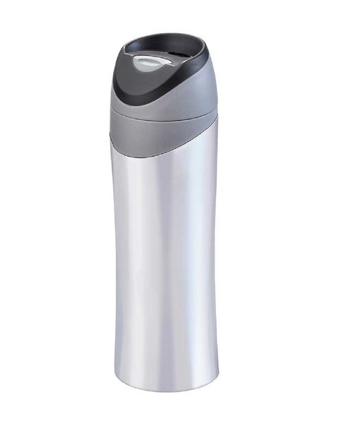 Isolierbecher „New York“ Edelstahl 420ml hochglanz weiss Ø 6,1/7,5 cm, Höhe ca. 25,0 cm