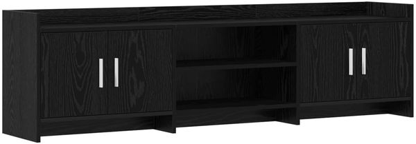 vidaXL TV-Schränk 168 x 33 x 47 cm Schwarze Eiche Holzwerkstoff 8011180