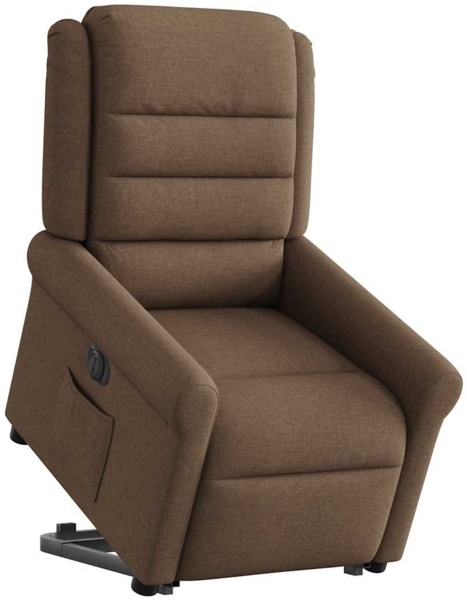 vidaXL Relaxsessel mit Aufstehhilfe Elektrisch Braun Stoff 3303338