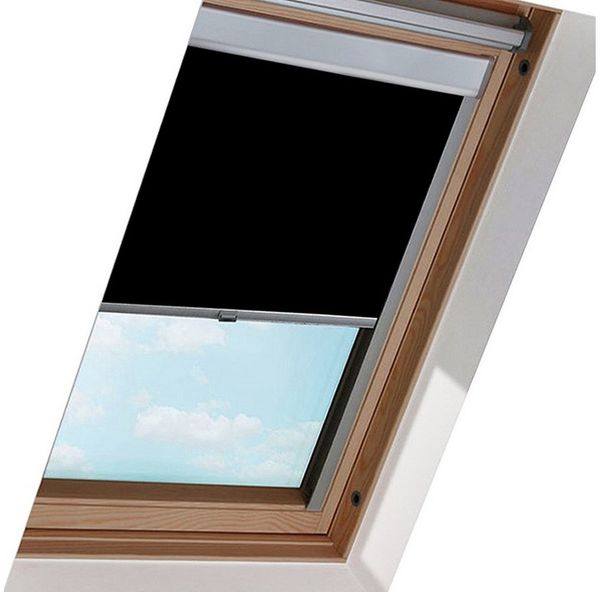 Dachfensterrollo Verdunkelungsrollo Dachfensterrollo Thermo-Rollo für GGL GPU GTU GXU, Clanmacy