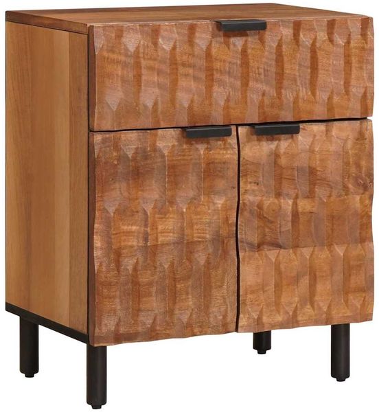 vidaXL Nachttisch Braun 50 x 33 x 60 cm Massivholz Mango 4017911