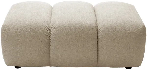 Vente-unique - FRIDORA Pouf Stoff Beige - B 70 cm x H 43 cm x L 105 cm