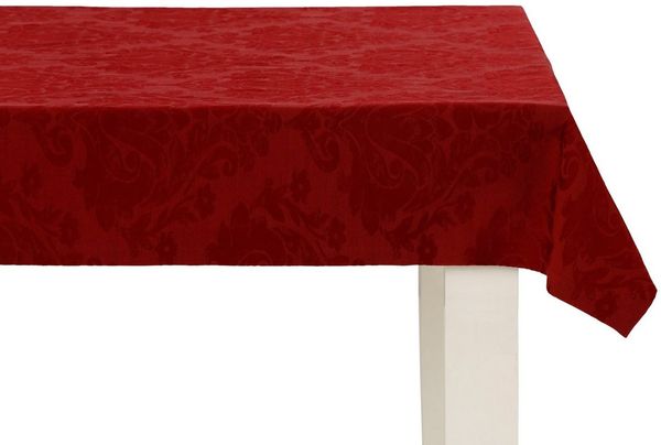 Dreams Tischdecke Ornament, Jacquard, Uni Farben, eckig, 130x170 cm oder 150x250 cm