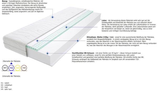 Matratzen Tago Max 90x170 cm H2 Bild 3