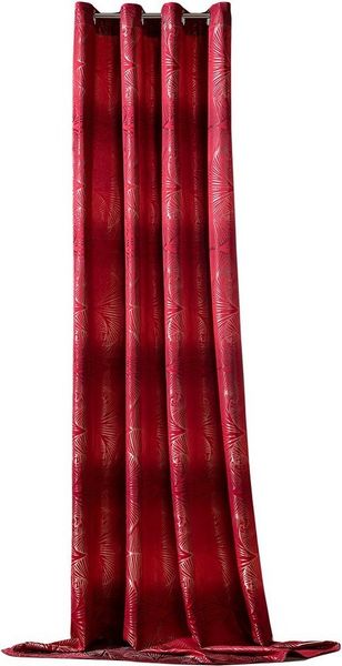 Weckbrodt Vorhang Gingko, Ösen (1 St), blickdicht, Jacquard, Jacquard mit Gingko - Muster, Ösen, blickdicht, Gardine, Store