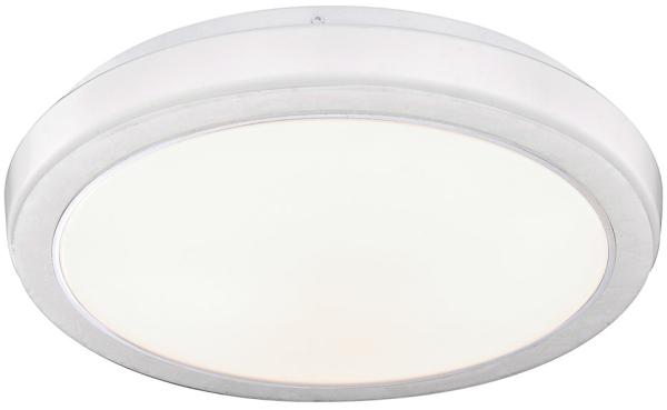 LED Deckenleuchte, Acryl, weiß marmoriert, D 33,5 cm