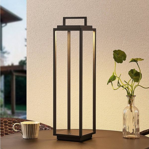 Lucande Außen-Stehlampe Elaja, Enthalten, LED - 2,2 W gesamt, warmweiß