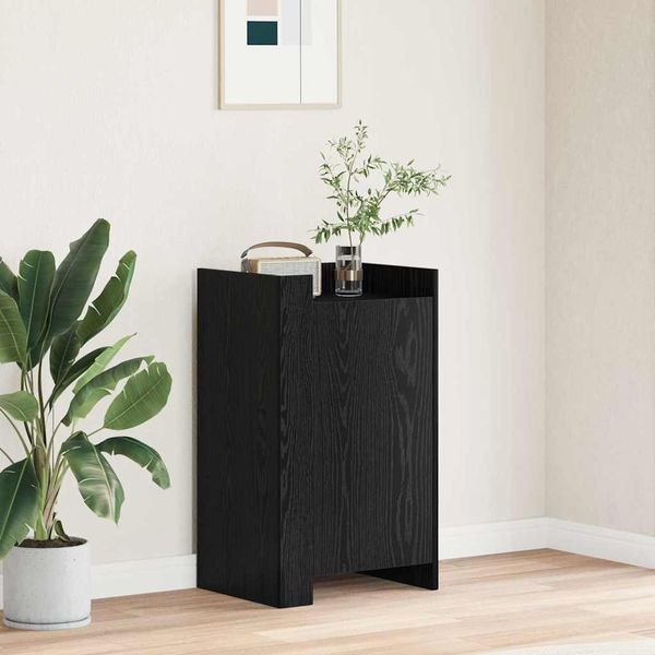 vidaXL Sideboard Schwarz Eichen-Optik 45 x 35 x 75 cm 869176
