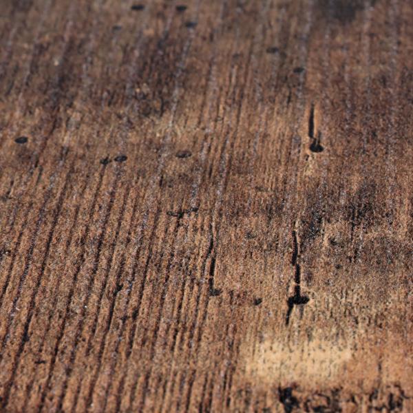 Esstisch HWC-L53, Tisch Küchentisch Esszimmertisch, Industrial Metall 140x80cm ~ dunkle Wildeiche Bild 3