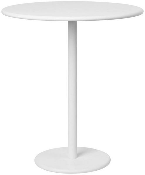 Blomus Garten Beistelltisch STAY, Gartentisch, Tisch, Aluminium matt pulverbeschichtet, Lily White, 62015
