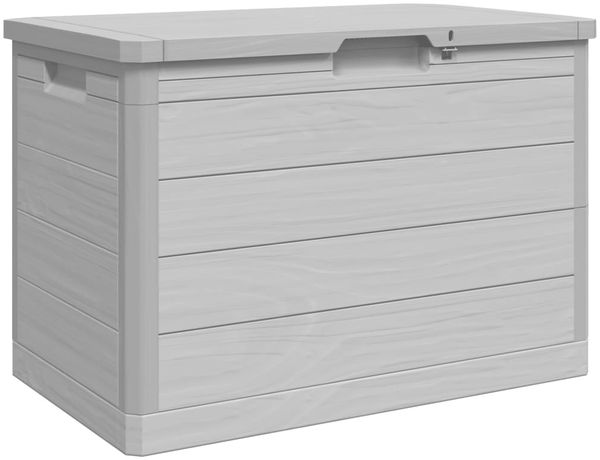 vidaXL Outdoor-Kissenbox Grau 77,5x44,5x53 cm Polypropylen 366603 Bild 2