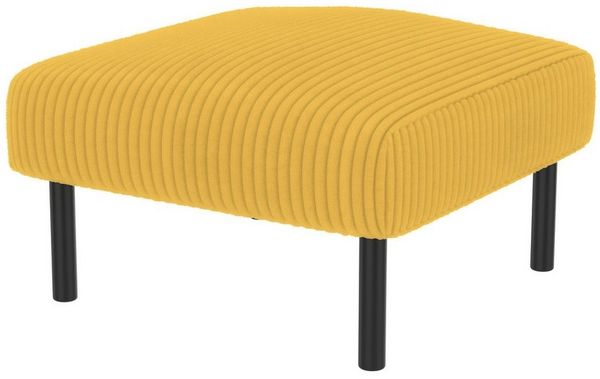 BlingBin Polsterhocker Sitzhocker, Cord-Stoff Hocker mit Metallgestell (Fußhocker, 1 St, 56 × 51 × 39 cm), Vielseitig als Fußbank, Sitzhocker oder Beistelltisch nutzbar