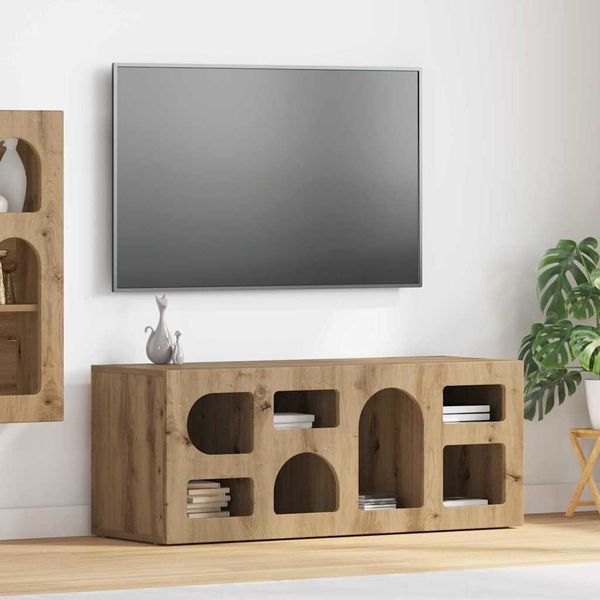 vidaXL TV-Schränk ELST 100 x 35 x 40 cm Artisan-Eiche Holzwerkstoff 891273
