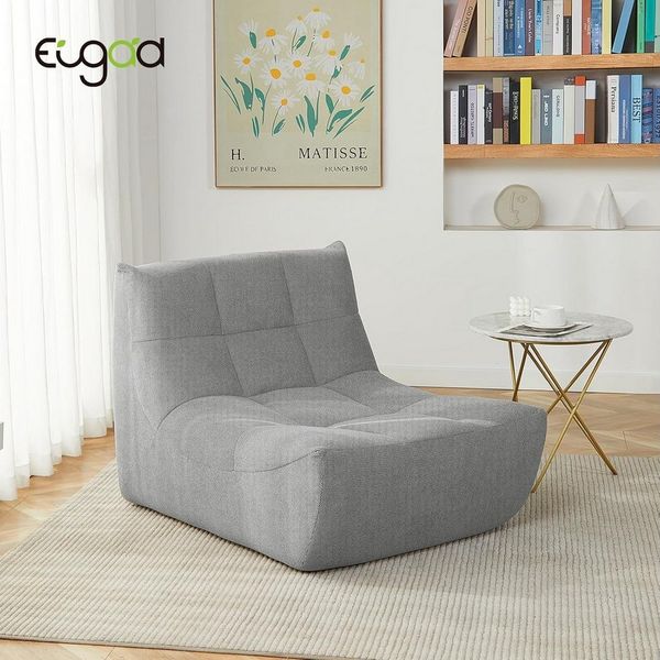 EUGAD Relaxsessel (1-St), mit Rückenlehne, Lesesessel bequem, Bodensessel für Wohnzimmer