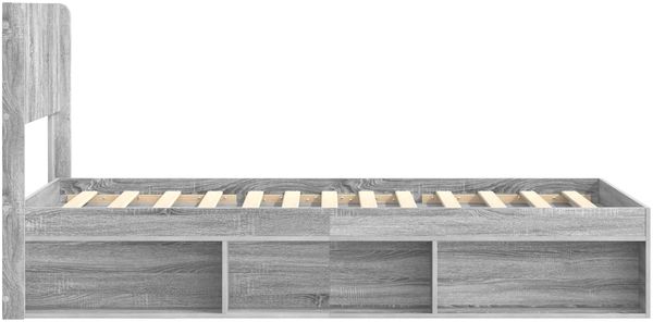 vidaXL Bettgestell mit Stauraum und Kopfteil Grau Sonoma 100 x 200 cm 3414248 Bild 6
