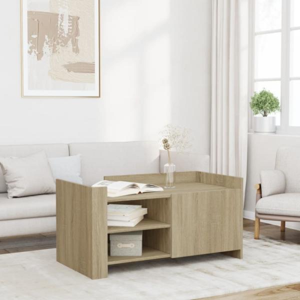 vidaXL Couchtisch Sonoma-Eiche 100x50x50 cm Holzwerkstoff 848362