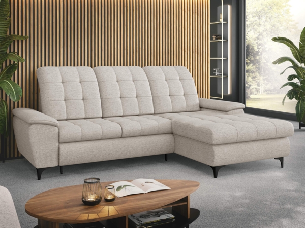 Ecksofa Canolti (Farbe: Neve 03, Seite: Rechts)