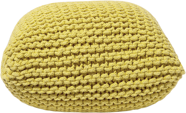 Pouf gelb ⌀ 50 cm CONRAD