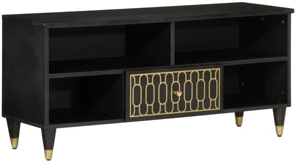 vidaXL TV-Schrank 100x33x46 cm Massivholz Mango 358336