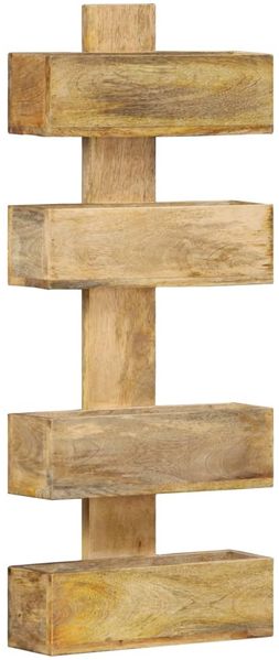 vidaXL Wand-Zeitschriftenständer 30 x 11 x 72 cm Massivholz Mango 286466